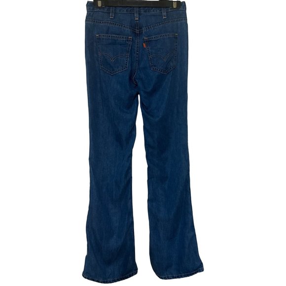 Women's Levi's Blue Jeans Bootcut 100% Lyocell Size 28" X 32" - Picture 1 of 13